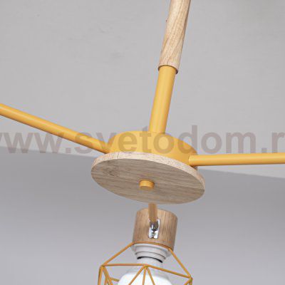 Потолочная люстра CORF B3 Yellow 3 lamps ImperiumLoft 189494-26