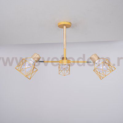 Потолочная люстра CORF B3 Yellow 3 lamps ImperiumLoft 189494-26