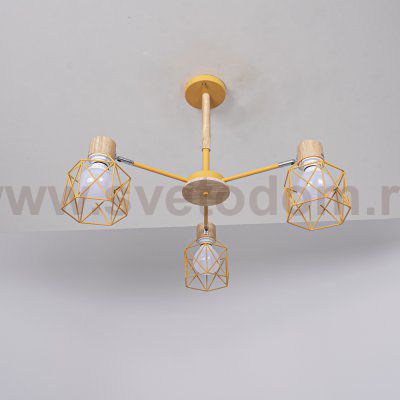 Потолочная люстра CORF B3 Yellow 3 lamps ImperiumLoft 189494-26