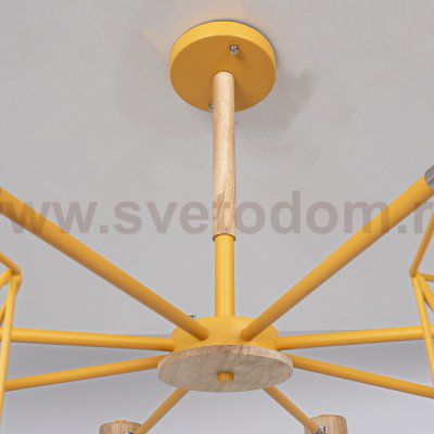 Потолочная люстра CORF B3 Yellow 8 lamps ImperiumLoft 189497-26