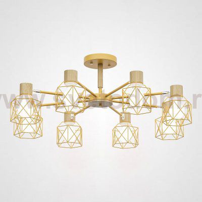 Потолочная люстра CORF B3 Yellow 8 lamps ImperiumLoft 189497-26
