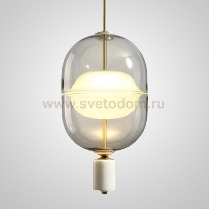 Подвесной светильник PLATTE 1 brass 3000К ImperiumLoft 189530-23