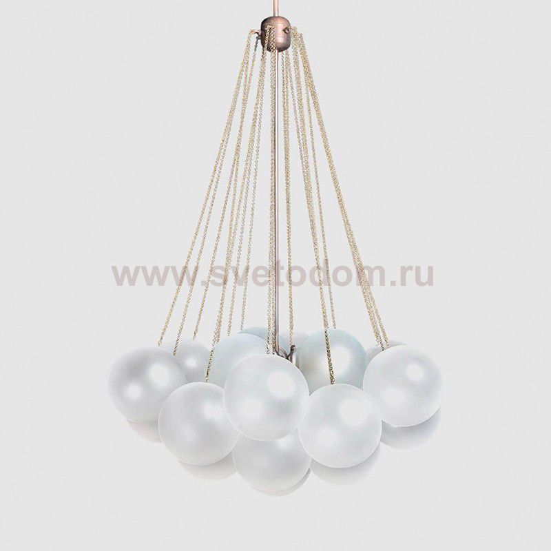 Люстра подвесная AGDA 20 золото ImperiumLoft 189555-26