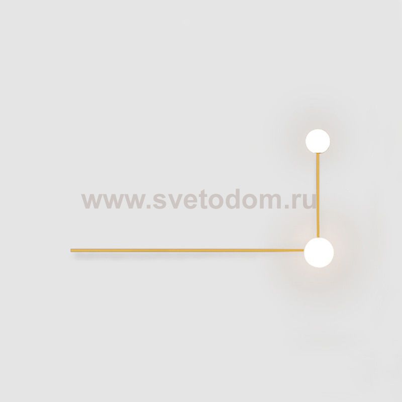Настенный светильник LINES 2 золото ImperiumLoft 189563-26