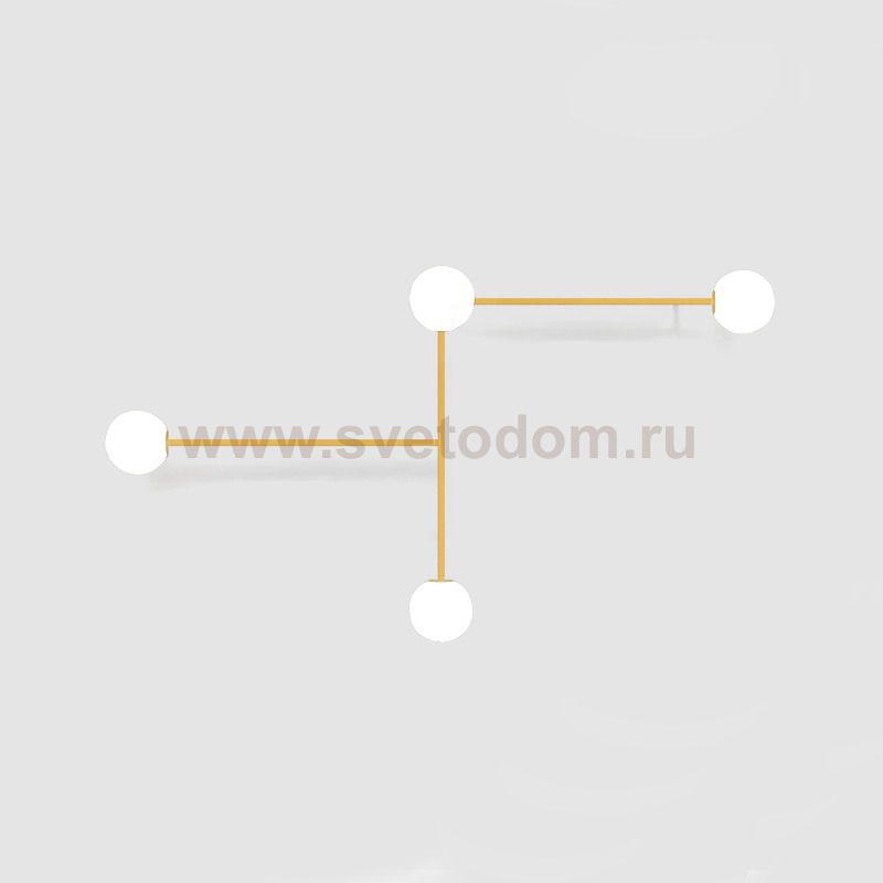 Настенный светильник LINES 4 золото ImperiumLoft 189564-26