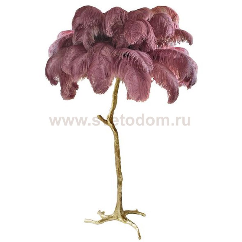 Торшер страусиные перья Feather Lamp A MODERN GRAND TOUR Сливовый ImperiumLoft 189582-22