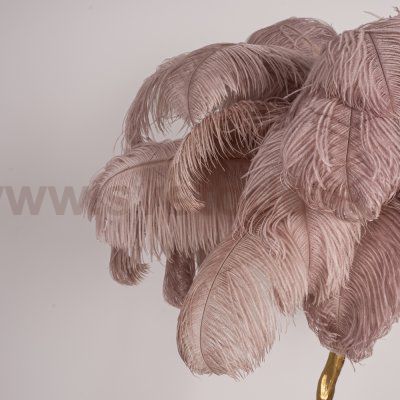 Торшер страусиные перья Feather Lamp A MODERN GRAND TOUR розовый ImperiumLoft 189583-22