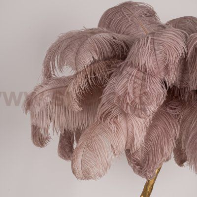 Торшер страусиные перья Feather Lamp A MODERN GRAND TOUR розовый ImperiumLoft 189583-22