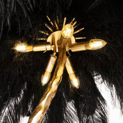 Торшер страусиные перья Feather Lamp A MODERN GRAND TOUR черный ImperiumLoft 189584-22
