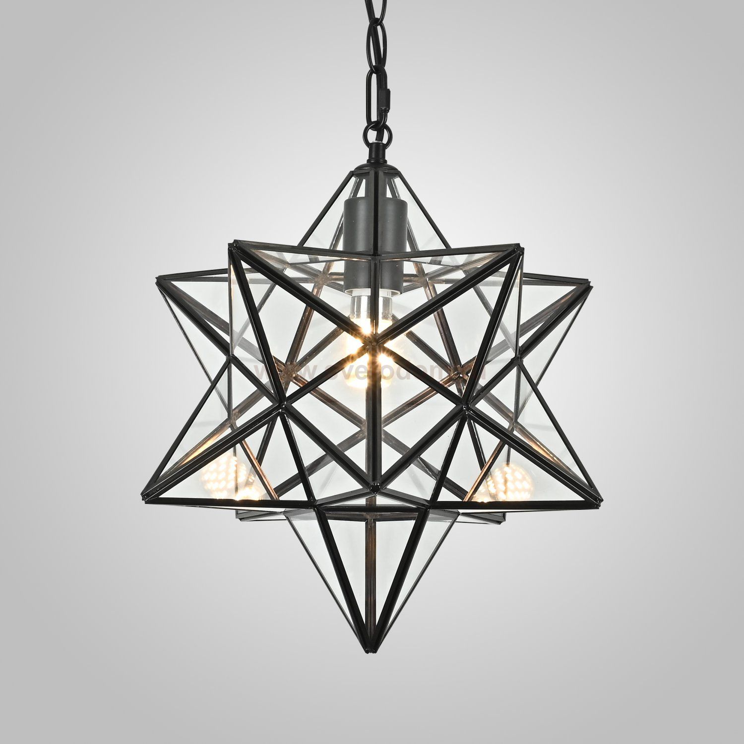 Люстра Black Star Clear Glass 35 см ImperiumLoft 189644-26