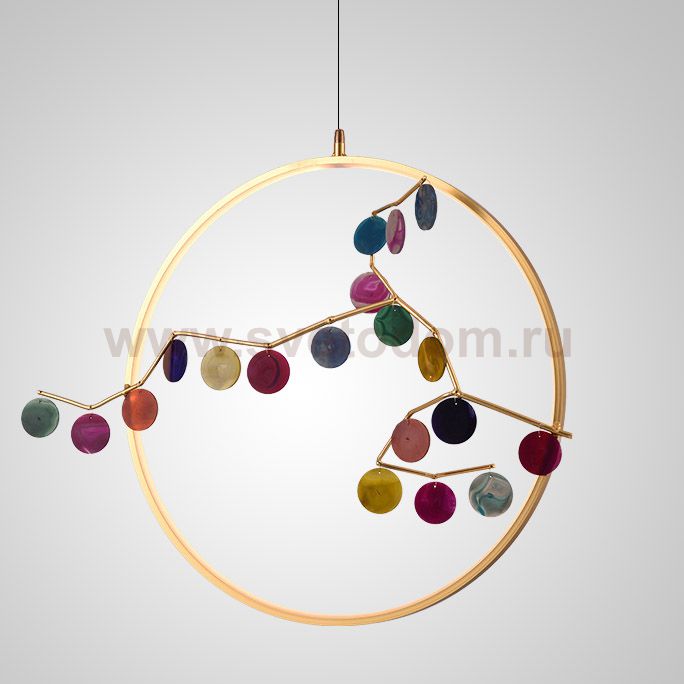 Подвесной светильник AGATE 10 multicolour D33 ImperiumLoft 189666-23