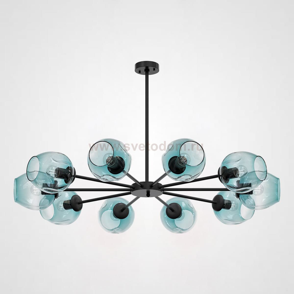 Люстра на штанге MARINE B 10 Black/Blue ImperiumLoft 189687-26