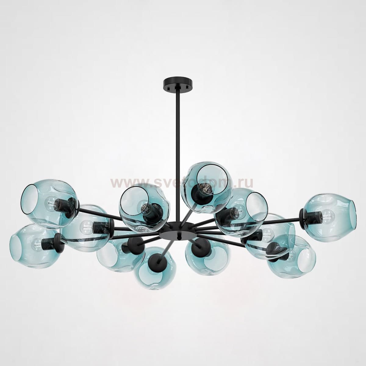 Люстра на штанге MARINE D104 12 lamps Black/Blue ImperiumLoft 189690-26