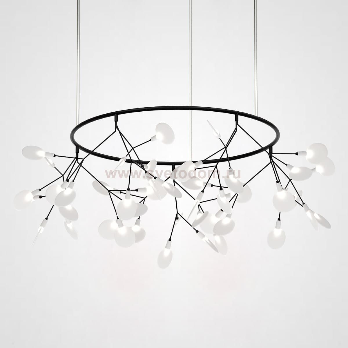 Люстра Mi Heracleum The Big O 80 Black ImperiumLoft 189830-22