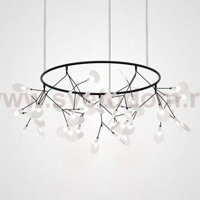 Люстра Mi Heracleum The Big O 80 Black ImperiumLoft 189830-22