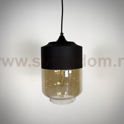 Подвесной светильник NORD A D18 Black/Amber ImperiumLoft 190488-26