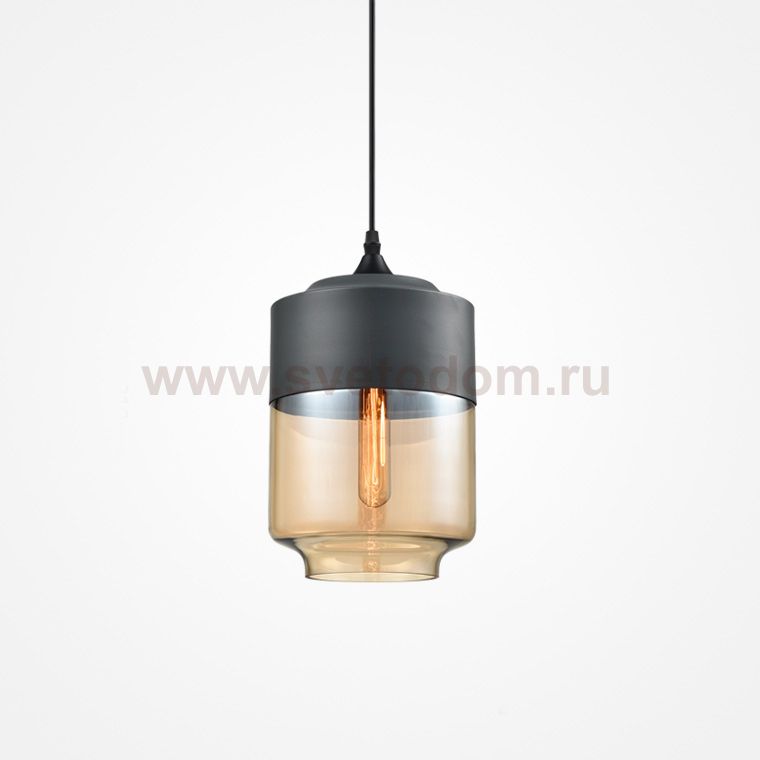 Подвесной светильник NORD A D18 Black/Amber ImperiumLoft 190488-26