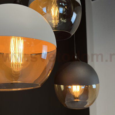 Подвесной светильник NORD C D20 Black/Amber ImperiumLoft 190499-26