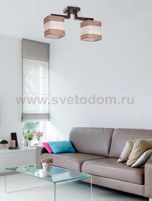 Светильник ЭММА 2хЕ27х60Вт венге  191-43-22