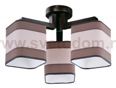 Светильник ЭММА 3хЕ27х60Вт венге 191-43-23