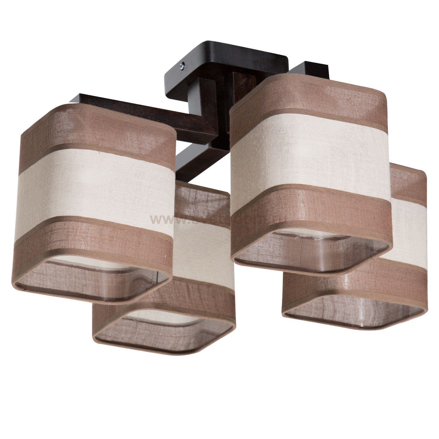 Светильник ЭММА 4хЕ27х60Вт венге  191-43-24