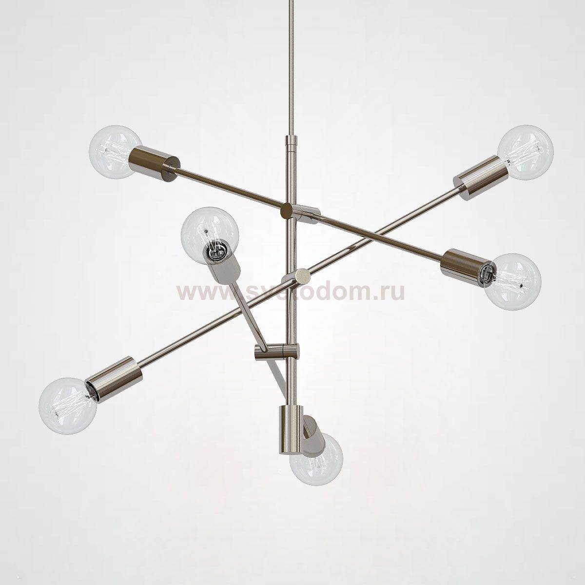Люстра Mobile Chandelier - Large 6 хром ImperiumLoft 191623-22