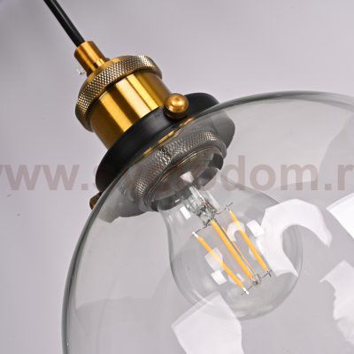 Подвесной светильник Loft Clear Glass Sphere Cloche ImperiumLoft 191634-22