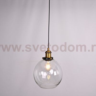 Подвесной светильник Loft Clear Glass Sphere Cloche ImperiumLoft 191634-22
