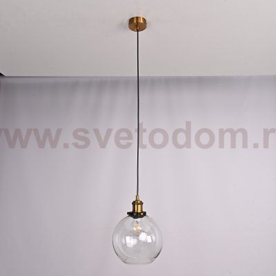 Подвесной светильник Loft Clear Glass Sphere Cloche ImperiumLoft 191634-22