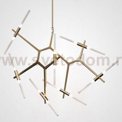 Люстра Агнес Chandelier Summer 14 Gold ImperiumLoft 191652-22