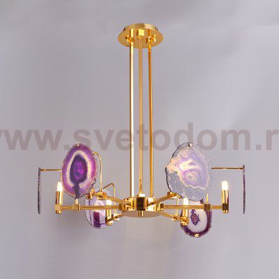 Люстра на штанге AGATE 4 Purple 6 ImperiumLoft 191790-26