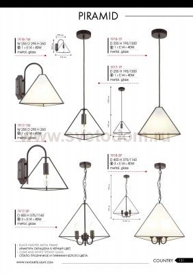 Светильник настенный бра Favourite 1917-1W Pyramid