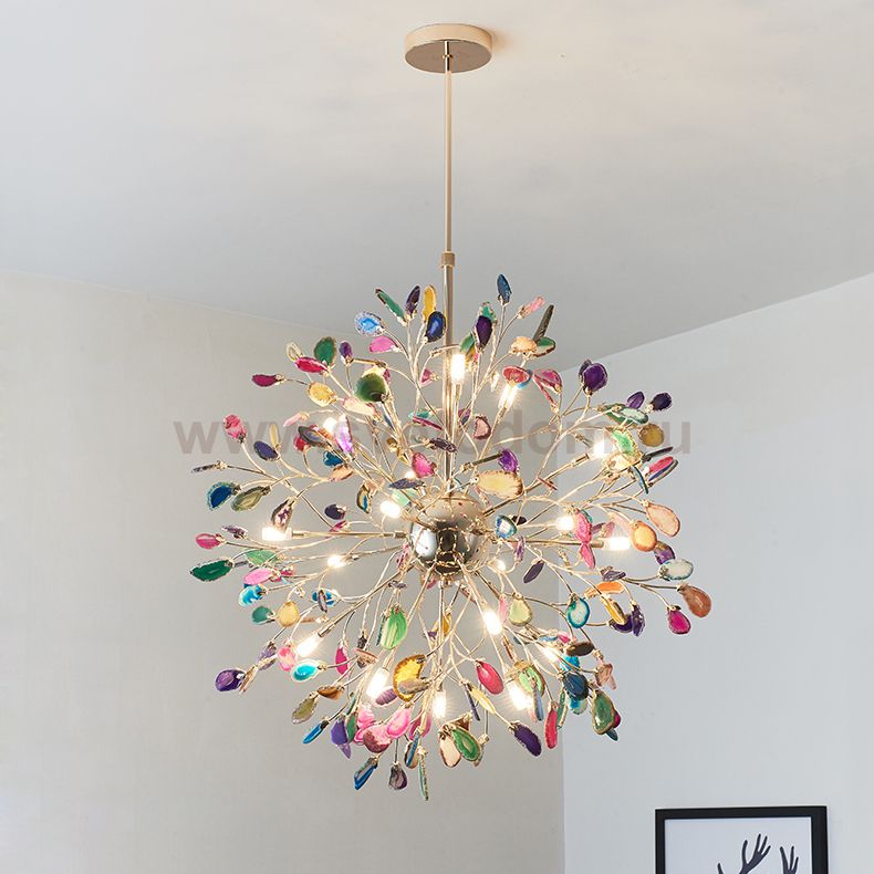 Люстра на штанге AGATE 8 Pink 12 ImperiumLoft 191800-26