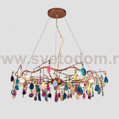 Подвесная люстра AGATE 9 D85 Multicolored ImperiumLoft 191808-26