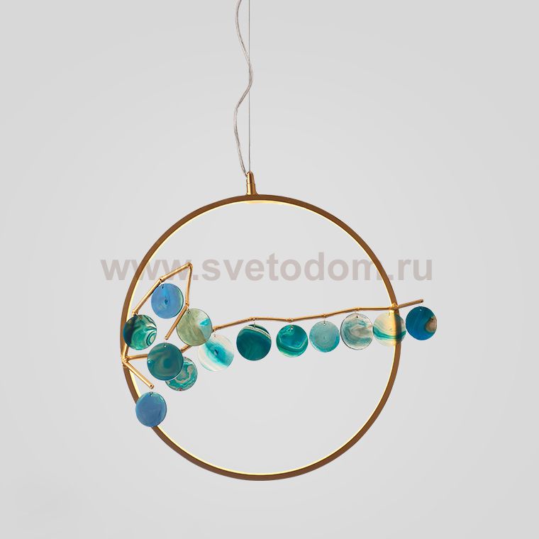 Подвесной светильник Mi round D33 Green ImperiumLoft 191811-26