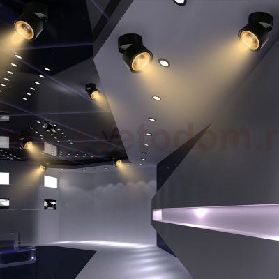 Потолочный светильник AGENDA black+gold 10W ImperiumLoft 191830-26