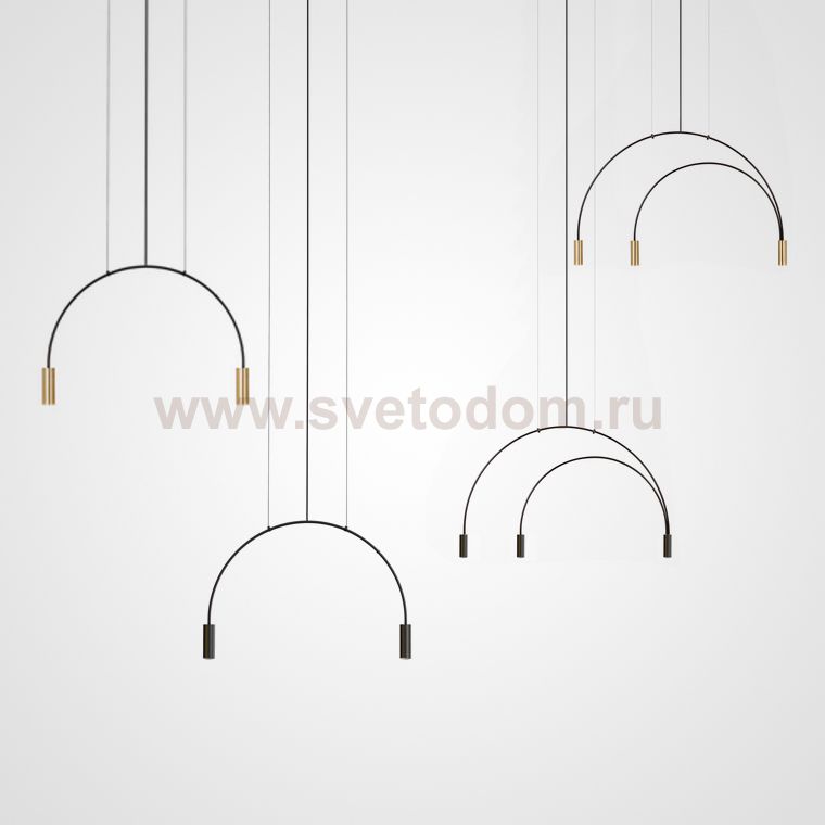 Подвесная люстра Volta Studio Black 3 ImperiumLoft 191848-26