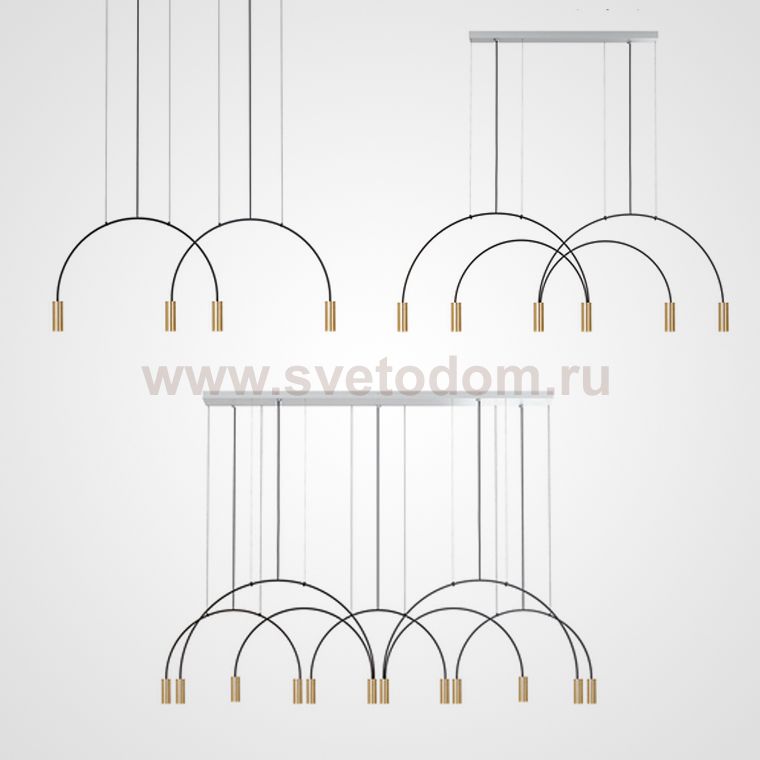 Подвесная люстра Volta Studio Black 4 ImperiumLoft 191850-26