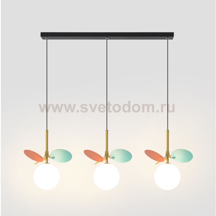 Подвесной светильник MATISSE TRIO Multicolor / White plank ImperiumLoft 191904-26