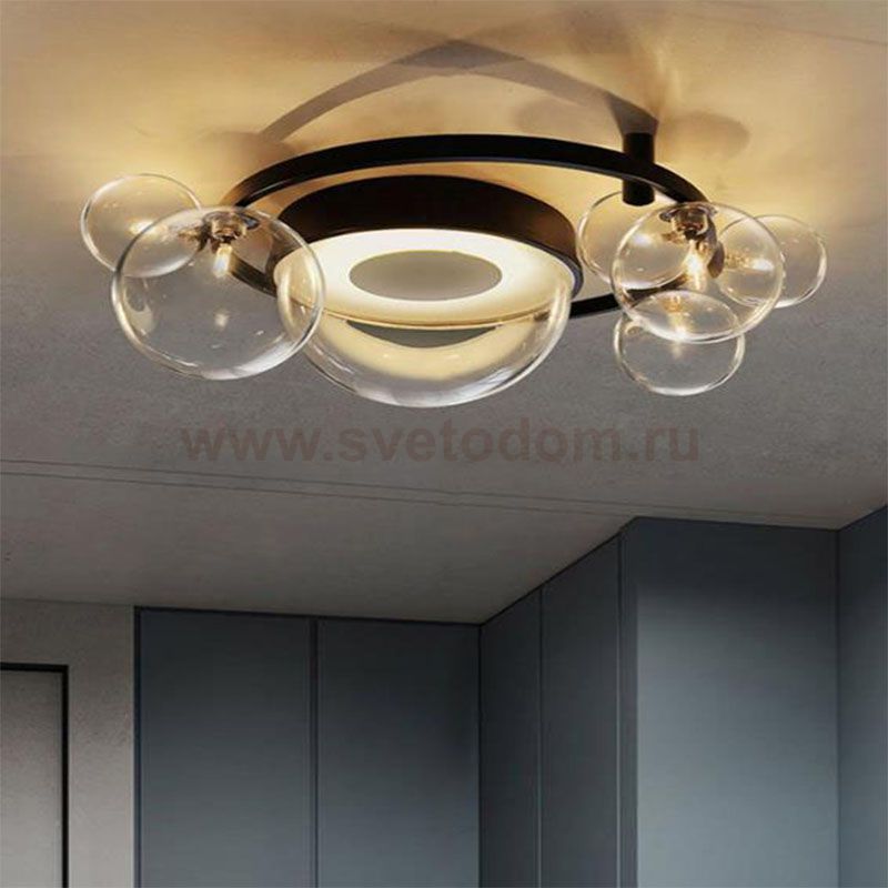 Потолочная люстра на кольцевом каркасе IONA CORE D55 ImperiumLoft 191920-26