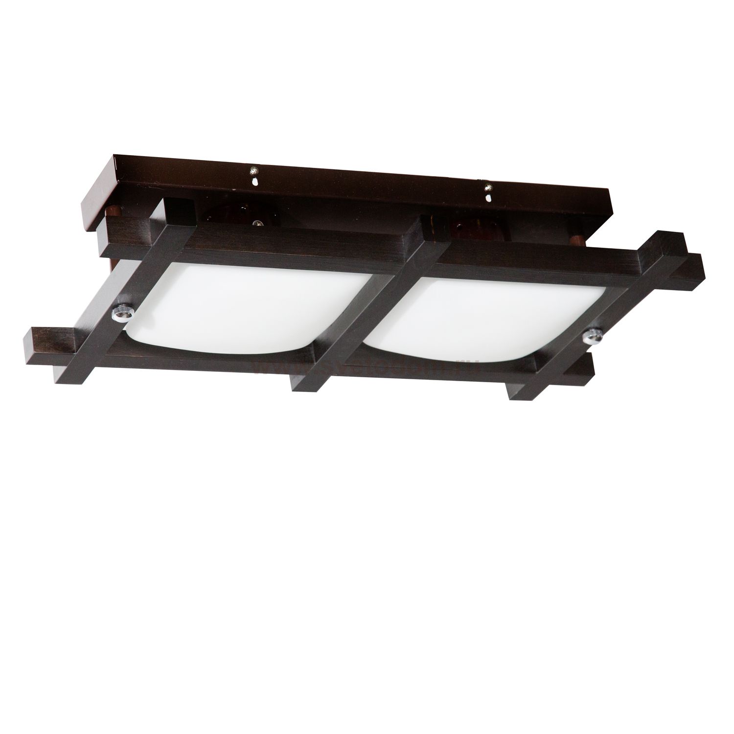 Светильник потолочный ДИНА 2хЕ27х40Вт венге 192-41-22