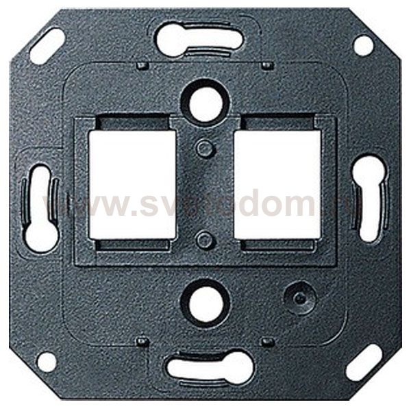 Gira Мех Суппорт прямой ТЛФ/комп розетки д/вставок AMP (G19200)