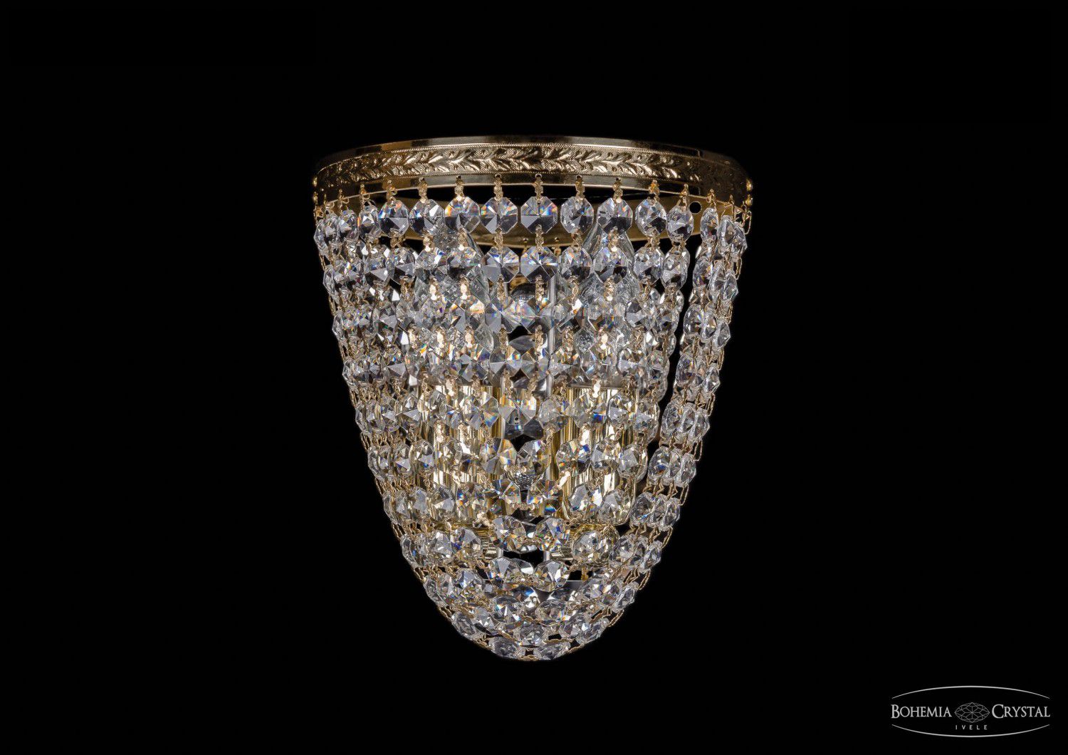 Светильник настенный бра Bohemia Ivele 1925/2S/G