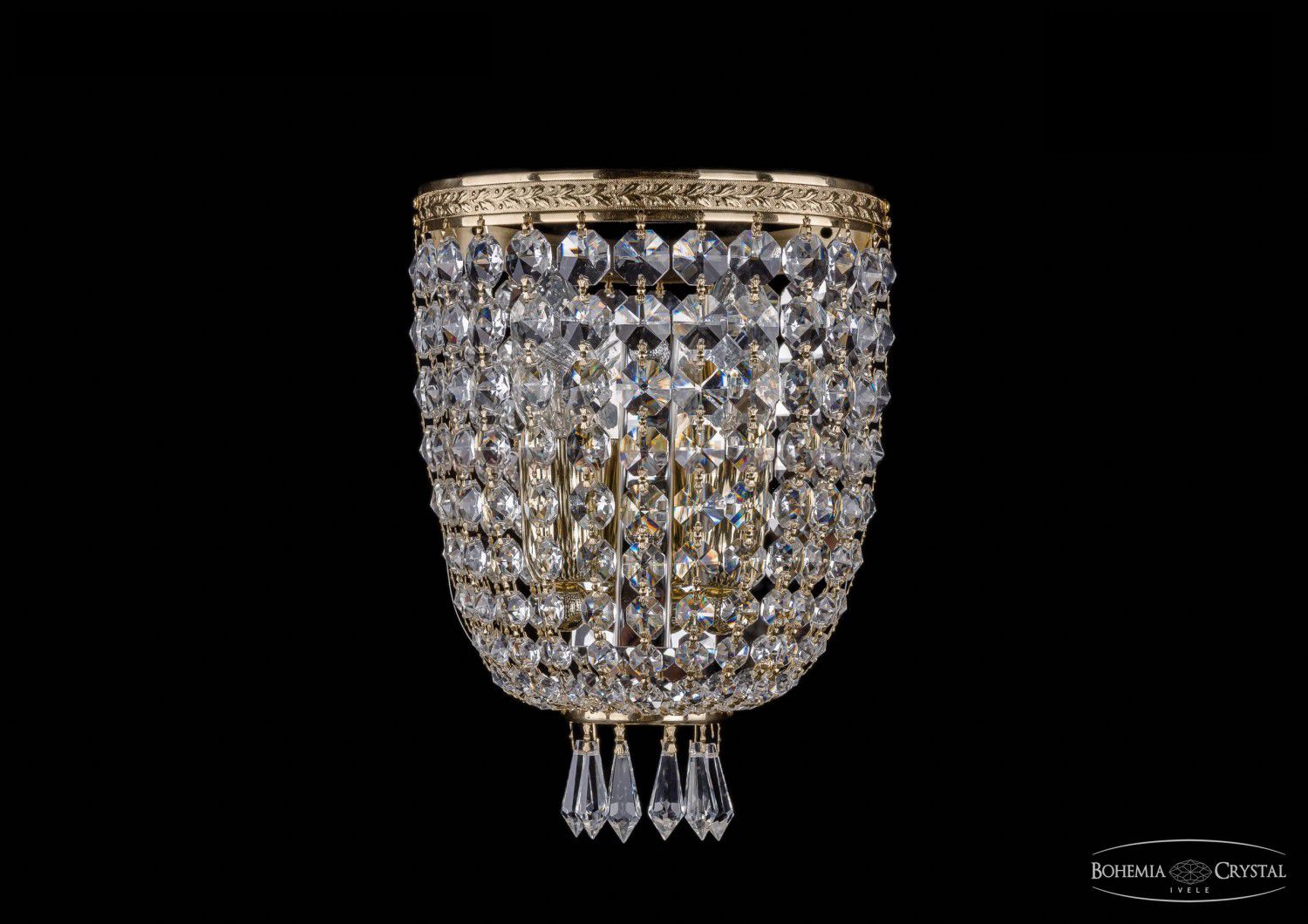 Светильник настенный бра Bohemia Ivele 1927/2S/G