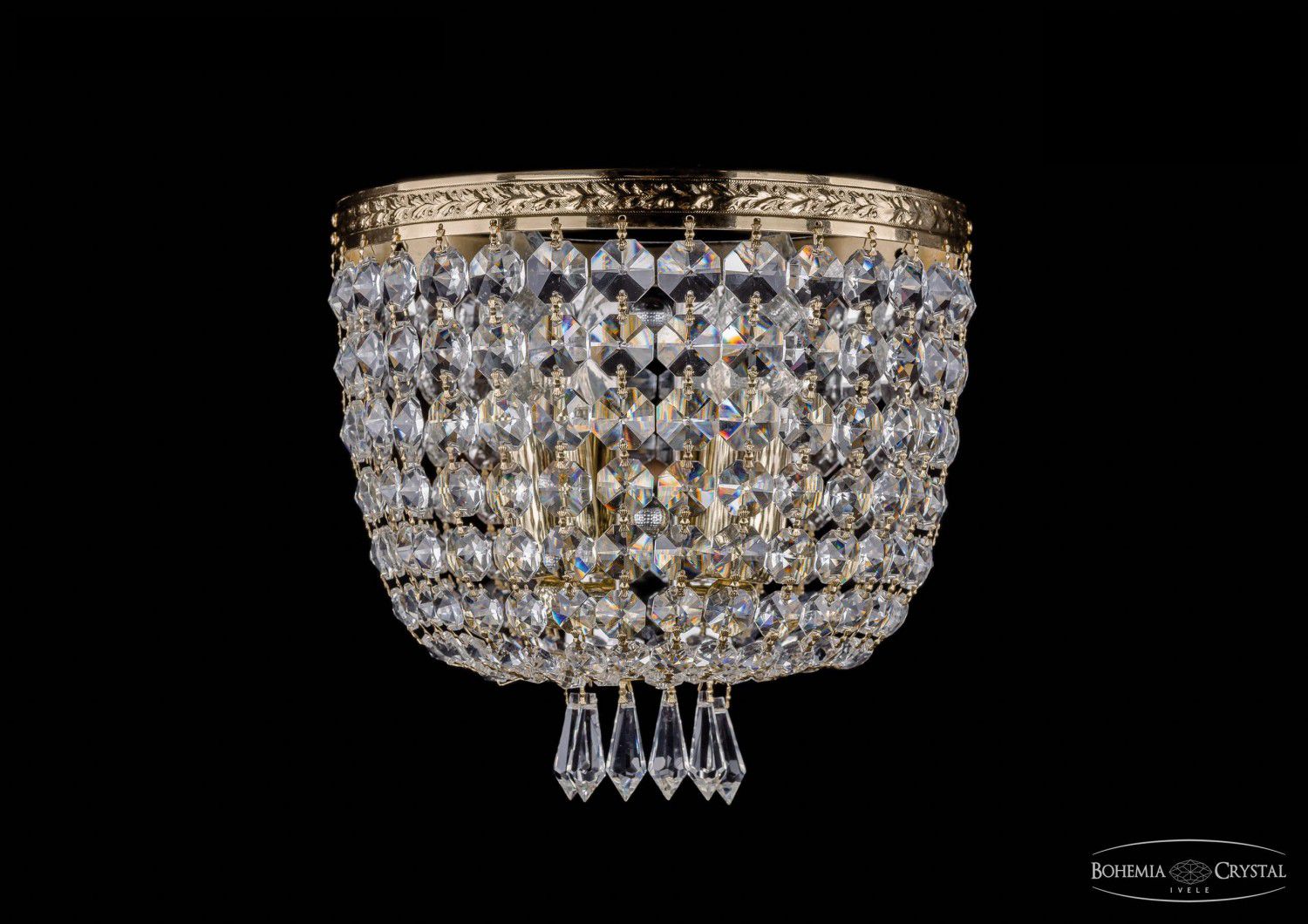 Светильник настенный бра Bohemia Ivele 1927/2W/G