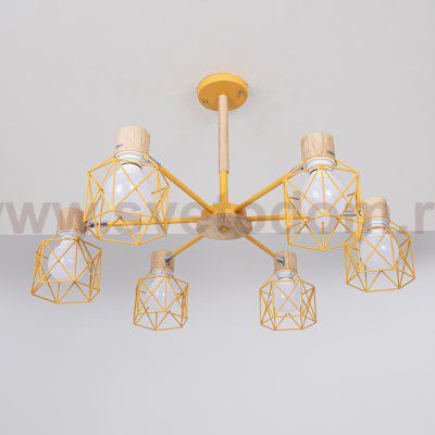 Потолочная люстра CORF B3 Yellow 6 lamps ImperiumLoft 192773-26