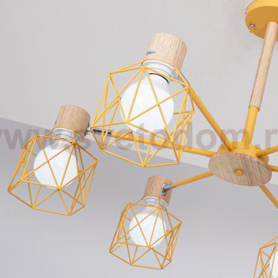 Потолочная люстра CORF B3 Yellow 6 lamps ImperiumLoft 192773-26
