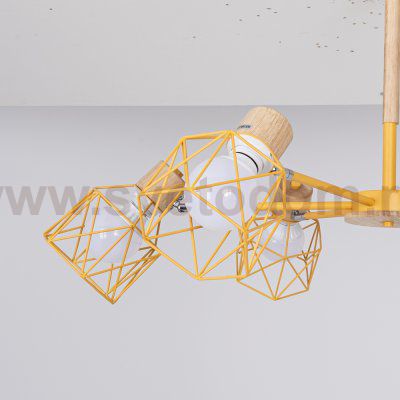 Потолочная люстра CORF B3 Yellow 6 lamps ImperiumLoft 192773-26