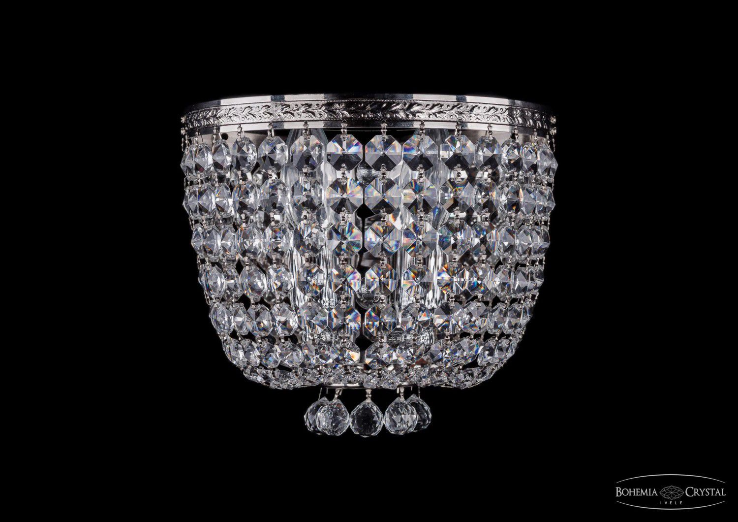 Светильник настенный бра Bohemia Ivele 1928/2W/Ni