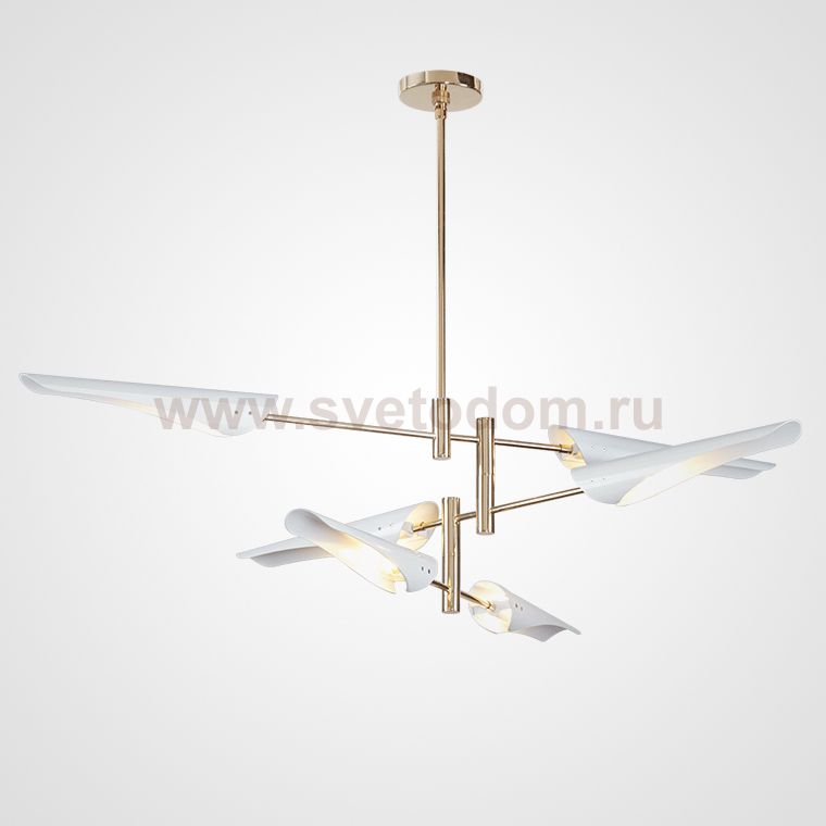 Люстра Cross cable no 407 D145 6 lights White ImperiumLoft 192821-26